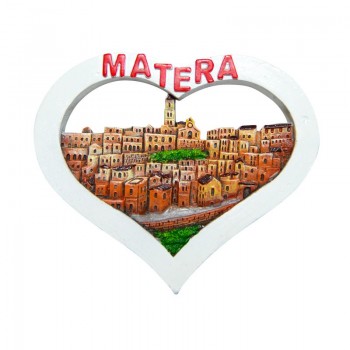 Magnete cuore bianco - MAT-17