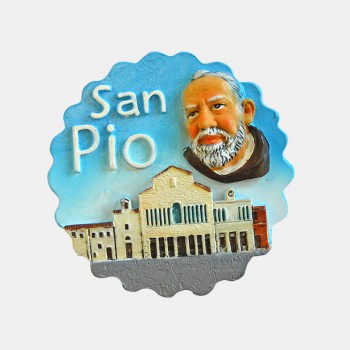 Magnete tondo San Pio - PIO-05