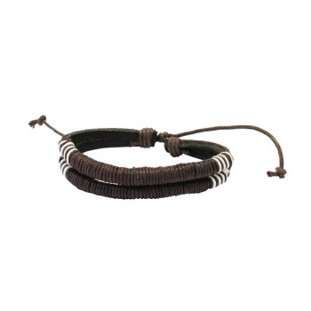 Bracciale in cuoio e...