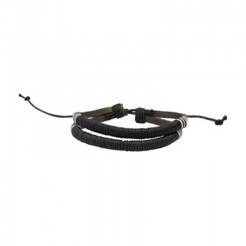 Bracciale in cuoio e...
