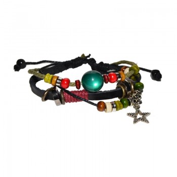 Bracciale in cuoio e...