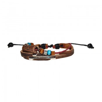 Bracciale in cuoio e...
