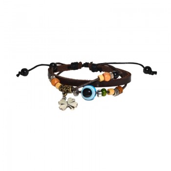 Bracciale in cuoio e...