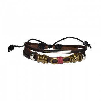 Bracciale in cuoio e...